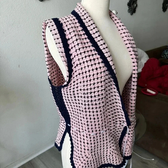 Vintage Handmade crotchet vest size M - Picture 5 of 5